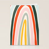 70s Vintage Rainbow Stationery Card