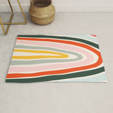 70s Vintage Rainbow Rug