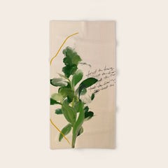 "Trust The Timing." Bath Towel