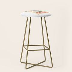 1960 Bermuda Pan American Airlines Travel Poster Stool