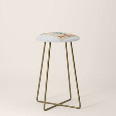 1960 Bermuda Pan American Airlines Travel Poster Stool