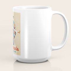 1960 Bermuda Pan American Airlines Travel Poster Coffee Mug