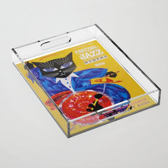 1994 Montreal Jazz Festival Cool Cat Poster No. 3 Gig Advertisement Acrylic Tray