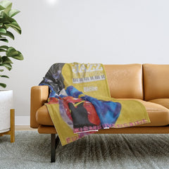 1994 Montreal Jazz Festival Cool Cat Poster No. 3 Gig Advertisement Throw Blanket