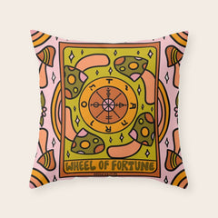 10. Wheel of Fortune Mushroom Throw Pillow