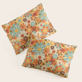 70's Retro Floral Patterned Prints Pillow Sham
