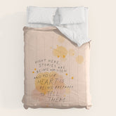 "Right Here, Stories Are Being Written" Comforter