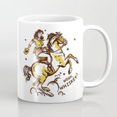 "Woah Whiskey" Western Pin Up Cowgirl & Her Horse Coffee Mug