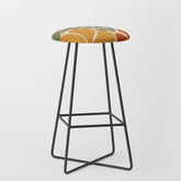70s boho botanical flowers Stool