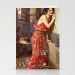 "Thisbe" by John William Waterhouse, 1909 Stationery Card