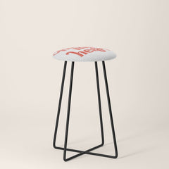 "Bless My Heart" Funny & Cute Red Typography Design Stool