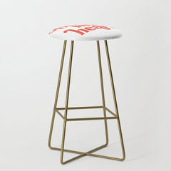 "Bless My Heart" Funny & Cute Red Typography Design Stool
