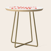 "Bless My Heart" Funny & Cute Red Typography Design Side Table