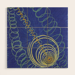 "Primordial Chaos" by Hilma af Klint (1906-1907) Wood Wall Art