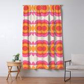 70's pattern no2 Window Curtain