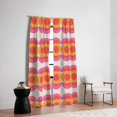 70's pattern no2 Window Curtain