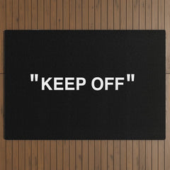 "KEEP OFF" Dark Edition Outdoor Rug