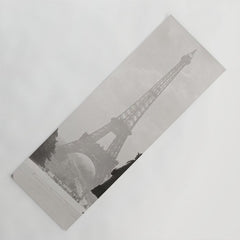 1920 Woman at the Gate, Eiffel Tower black and white photography / jazz age black & white photograph Yoga Mat
