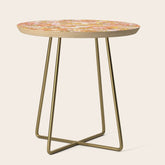 70s Floral Pattern Side Table