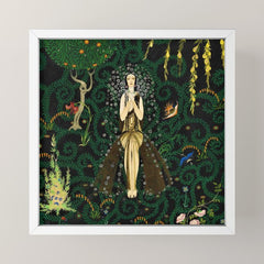 1921 Classical Masterpiece 'Flowers and Flames' by Kay Nielsen Mini Art Print