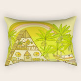 a frame simple living // banana pancakes // retro surf art by surfy birdy Rectangular Pillow