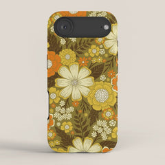 1970s Retro/Vintage Floral Pattern iPhone Case