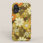 1970s Retro/Vintage Floral Pattern iPhone Case