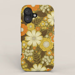 1970s Retro/Vintage Floral Pattern iPhone Case
