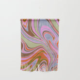 70s Psychedelic Swirl Wall Hanging