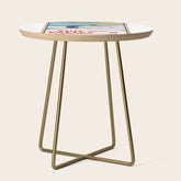 1940 Sun Valley Union Pacific Poster Side Table