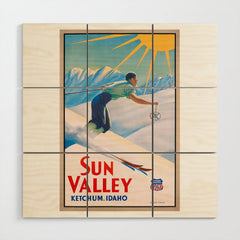 1940 Sun Valley Union Pacific Poster Wood Wall Art