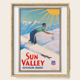 1940 Sun Valley Union Pacific Poster Serving Tray