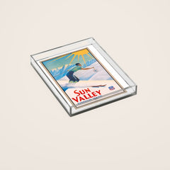 1940 Sun Valley Union Pacific Poster Acrylic Tray