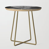 0622-JAL Heart Shape Pattern on Breasts and Nude Body Abstracted by Optical Patten Side Table