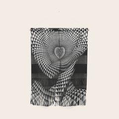 0622-JAL Heart Shape Pattern on Breasts and Nude Body Abstracted by Optical Patten Wall Hanging