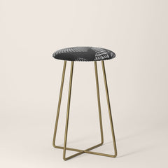 0622-JAL Heart Shape Pattern on Breasts and Nude Body Abstracted by Optical Patten Stool