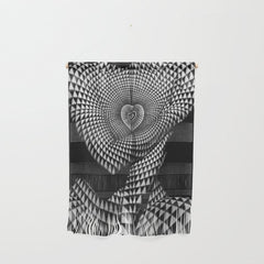 0622-JAL Heart Shape Pattern on Breasts and Nude Body Abstracted by Optical Patten Wall Hanging
