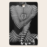 0622-JAL Heart Shape Pattern on Breasts and Nude Body Abstracted by Optical Patten Cutting Board