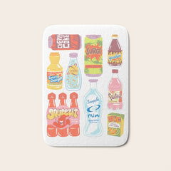 90s Drinks Bath Mat