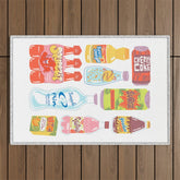 90s Drinks Outdoor Rug