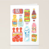 90s Drinks Stationery Card