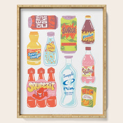 90s Drinks Serving Tray
