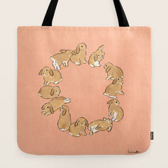12 lop rabbits Tote Bag