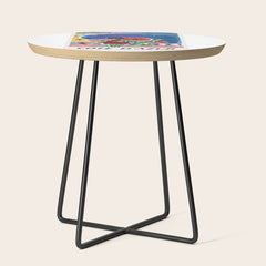 1947 FRANCE Cote d'Azur Travel Poster Side Table