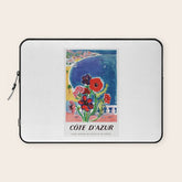 1947 FRANCE Cote d'Azur Travel Poster Laptop Sleeve