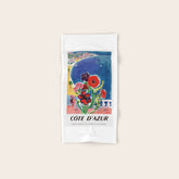 1947 FRANCE Cote d'Azur Travel Poster Bath Towel