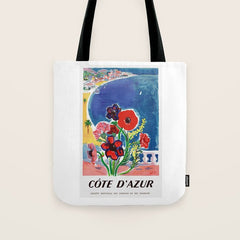 1947 FRANCE Cote d'Azur Travel Poster Tote Bag