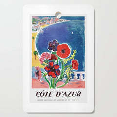 1947 FRANCE Cote d'Azur Travel Poster Cutting Board