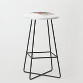 1947 FRANCE Cote d'Azur Travel Poster Stool