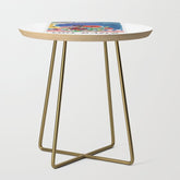 1947 FRANCE Cote d'Azur Travel Poster Side Table